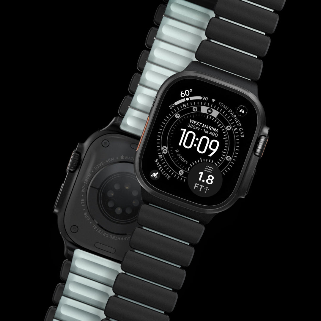 Nomad - Stratos Band - Black Titanium - Icy Blow Glow 44mm 45mm 46mm 49mm