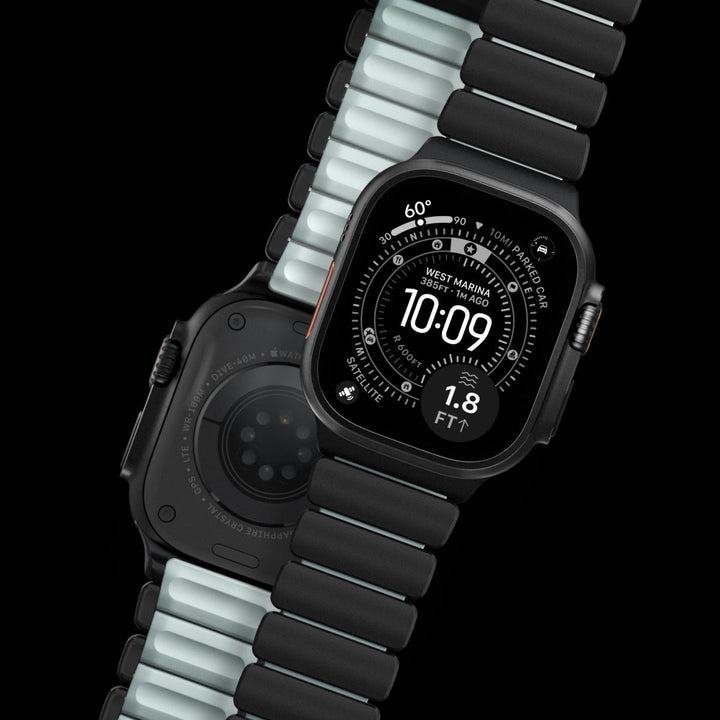 Nomad - Stratos Band - Black Titanium - Icy Blow Glow 44mm 45mm 46mm 49mm