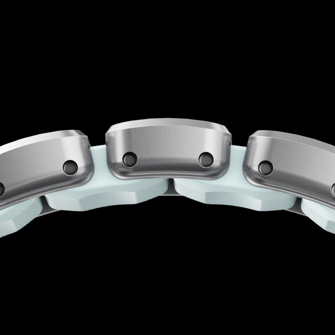 Nomad - Stratos Band - Natural Titanium - Icy Blow Glow 44mm 45mm 46mm 49mm