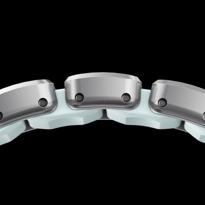 Nomad - Stratos Band - Natural Titanium - Icy Blow Glow 44mm 45mm 46mm 49mm