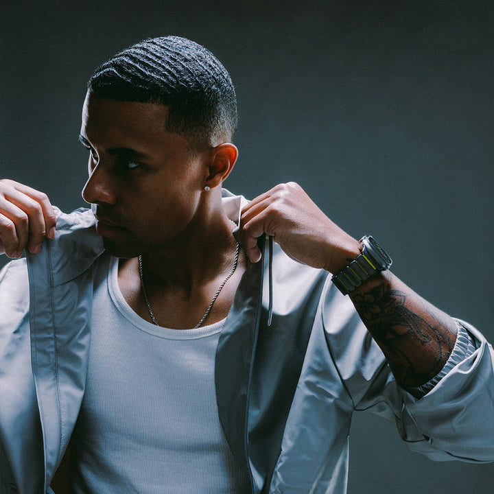 Nomad - Stratos Band - Natural Titanium - Volt FKM 45 / 46 / 49 mm