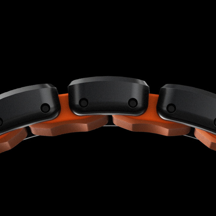 Nomad - Stratos Band - Black Titanium - Ultra Orange FKM 45 / 46 / 49 mm