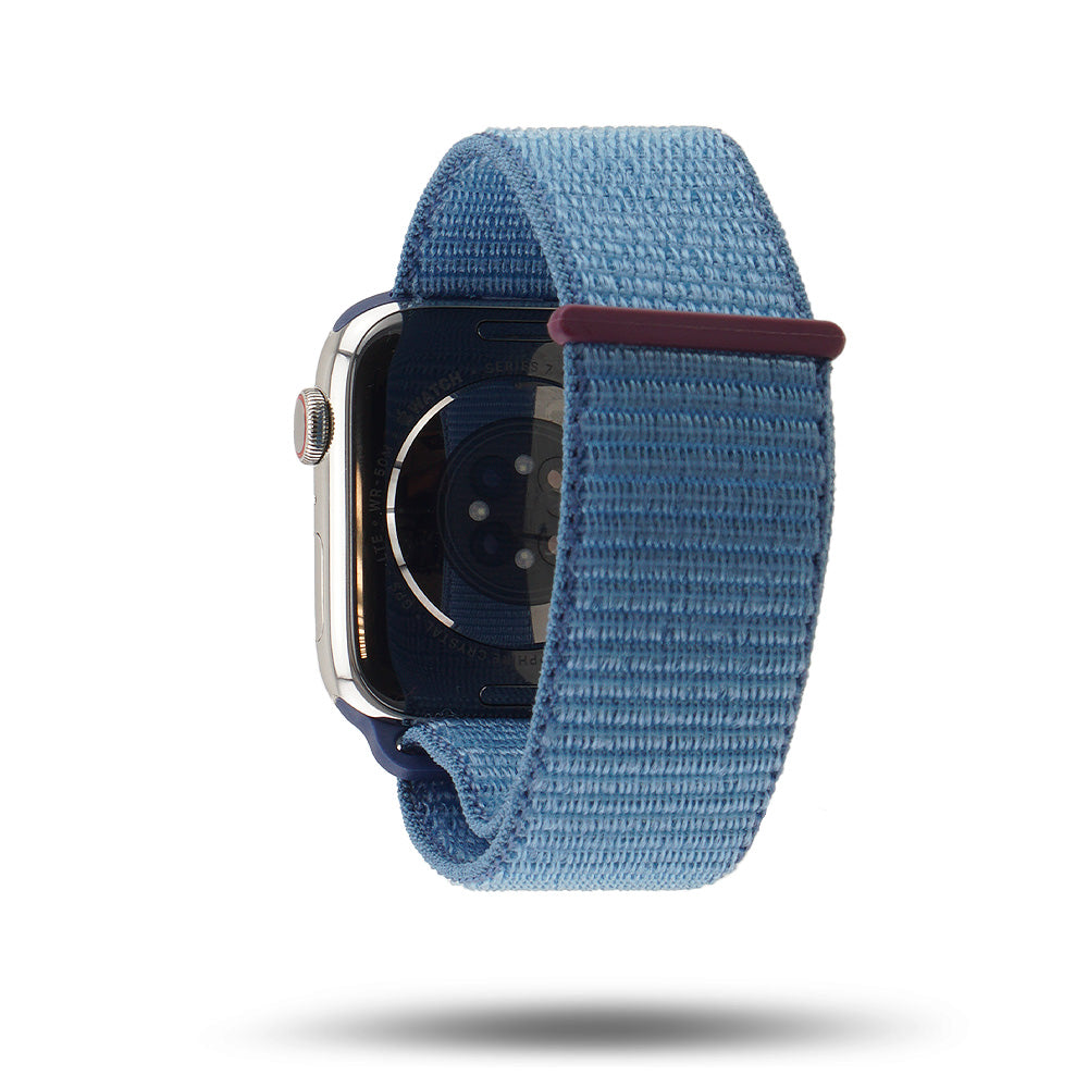 Boucle sport nylon tissé - Automne 2023 - Apple Watch - Bleu d’hiver 46 / 49 mm