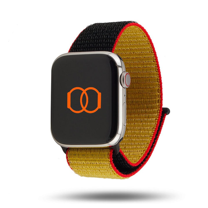 Boucle sport nylon tissé Edition Pays - Bracelet Sport Apple Watch - Allemagne 42 mm