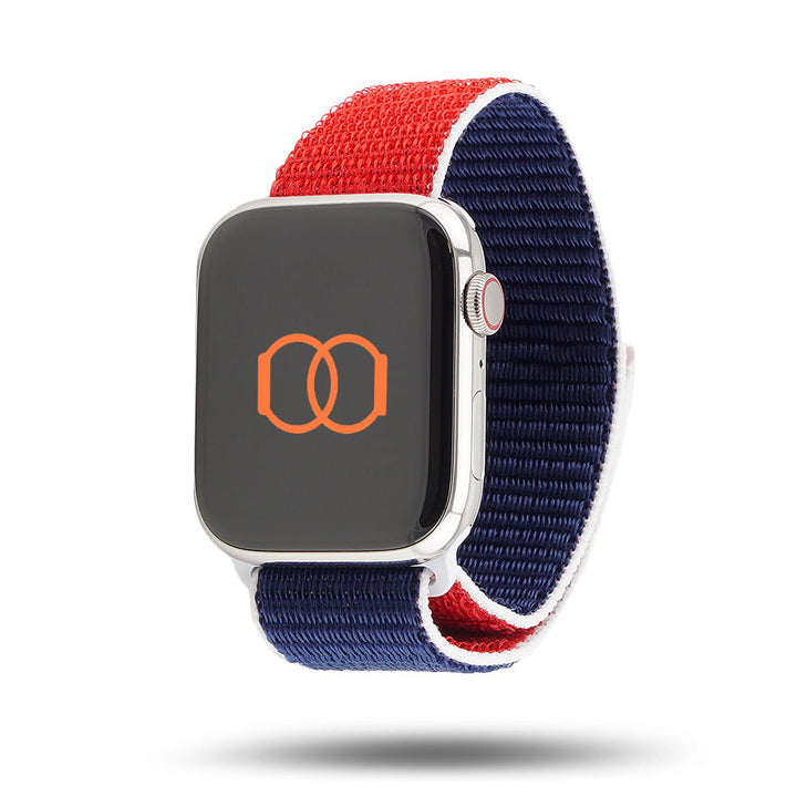 Boucle sport nylon tissé Edition Pays - Bracelet Sport Apple Watch - Royaume-Uni 42 mm