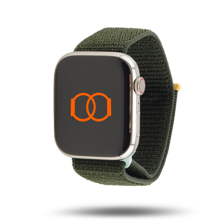 Boucle sport nylon tissé - Automne 2023 - Apple Watch - Cyprès 46 / 49 mm