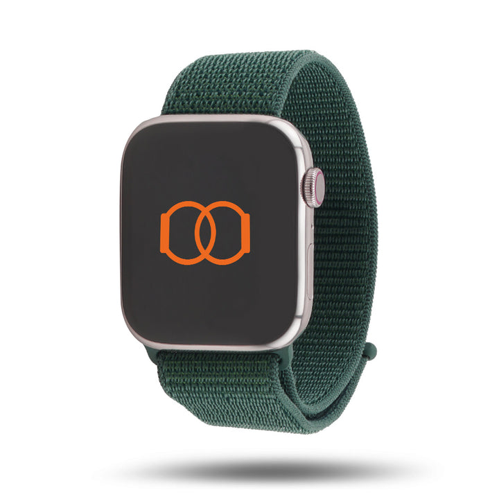 Boucle Sport Apple Watch nylon tissé - Nouvelle collection - Vert lacustre 46 / 49 mm