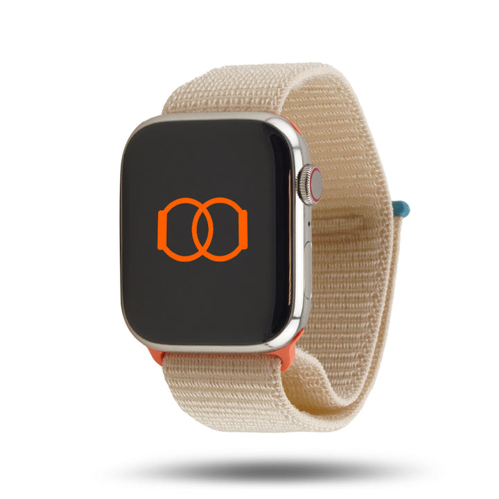 Boucle sport nylon tissé - Automne 2023 - Apple Watch - Lumière stellaire 46 / 49 mm