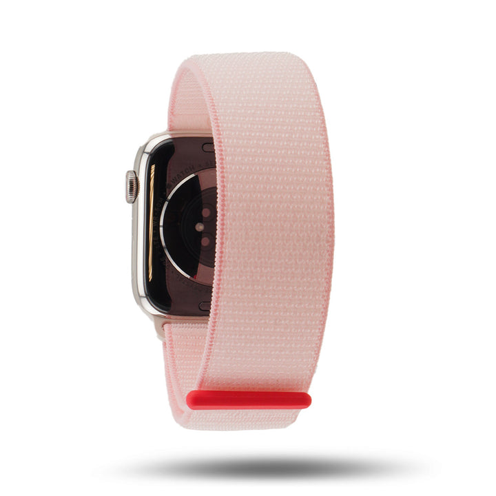 Boucle sport nylon tissé - Automne 2023 - Apple Watch - Rose pâle 46 / 49 mm