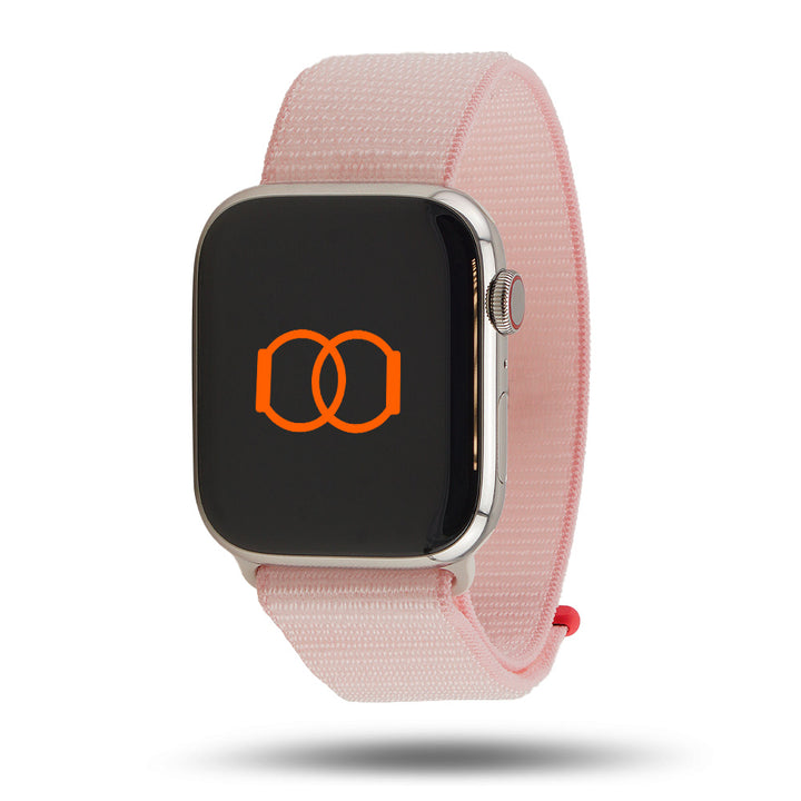 Boucle sport nylon tissé - Automne 2023 - Apple Watch - Rose pâle 46 / 49 mm