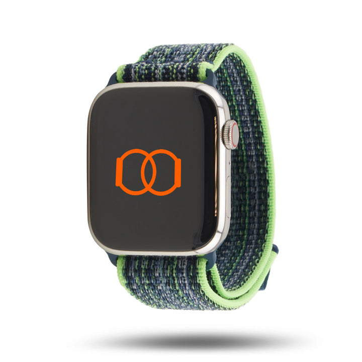 Boucle sport édition spéciale - Automne 2023 - Apple Watch - Vert vif/bleu 42 mm