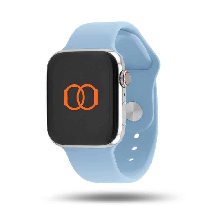 Bracelet Sport Apple Watch - 100% fluoroélastomère - Bleu ciel 42 mm