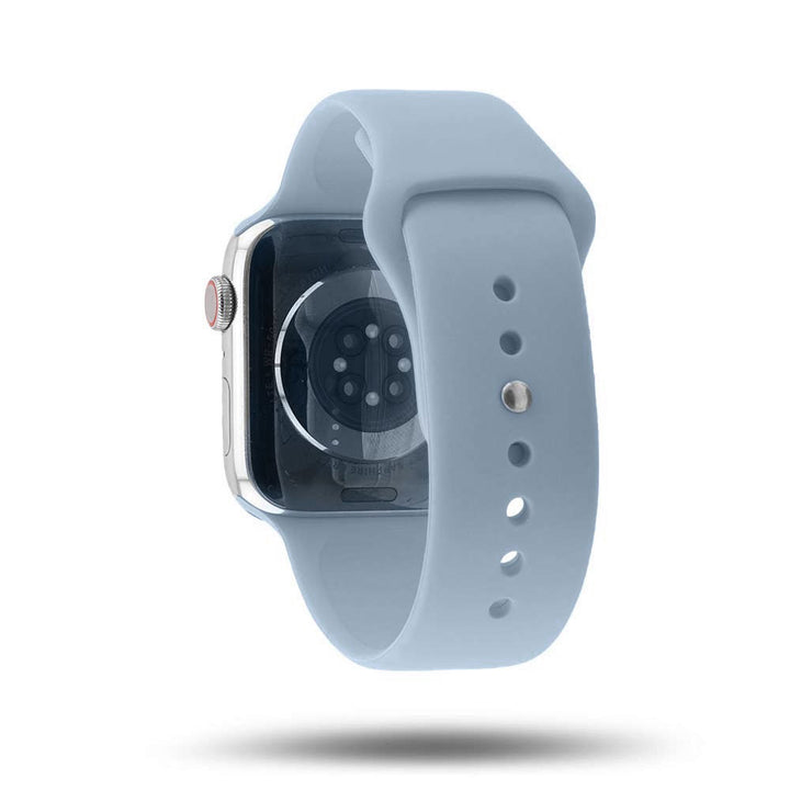 Bracelet Sport Apple Watch - 100% fluoroélastomère - Bleu clair 42 mm