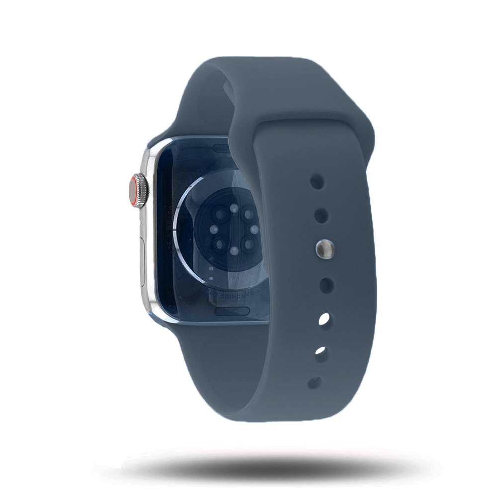 Bracelet Sport Apple Watch - 100% fluoroélastomère - Bleu orage 46 / 49 mm