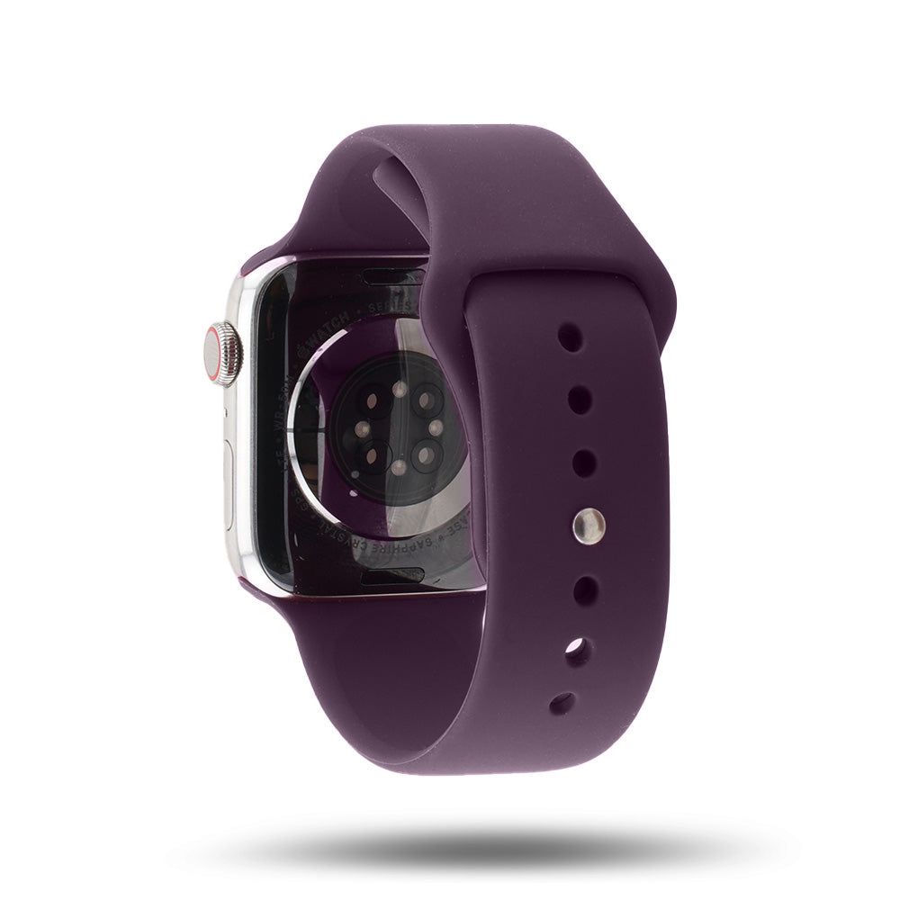 Bracelet Sport Apple Watch - 100% fluoroélastomère - Prune 46 / 49 mm