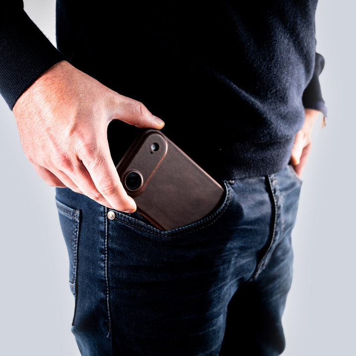 Coque Arsene cuir pleine fleur - iPhone 17 Air - Cognac