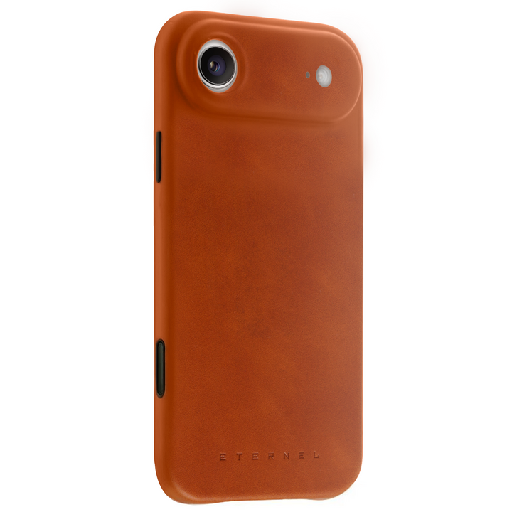 PRÉCOMMANDE - Coque Arsene cuir pleine fleur - iPhone 17 Air - Miel