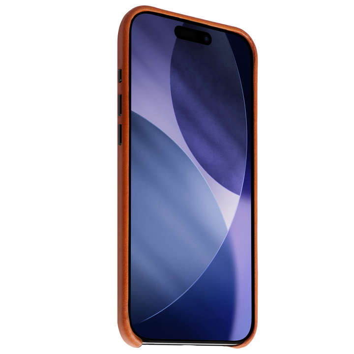 PRÉCOMMANDE - Coque Arsene cuir pleine fleur - iPhone 17 Air - Miel