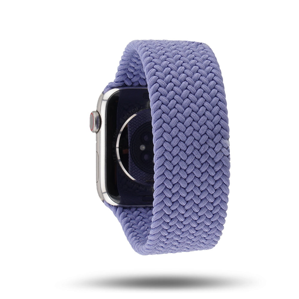 Boucle unique tressée - Bracelet Apple Watch - Lavande anglaise 46 / 49 mm L