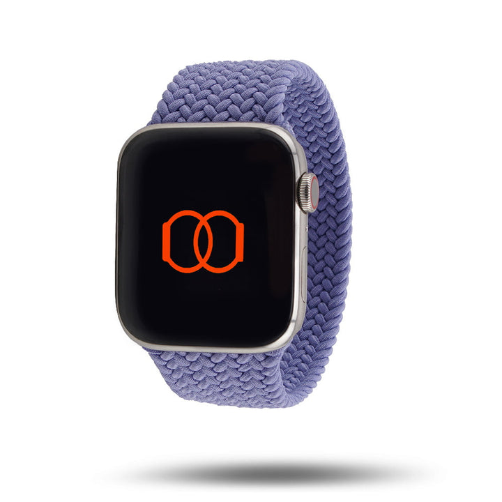 Boucle unique tressée - Bracelet Apple Watch - Lavande anglaise 46 / 49 mm L