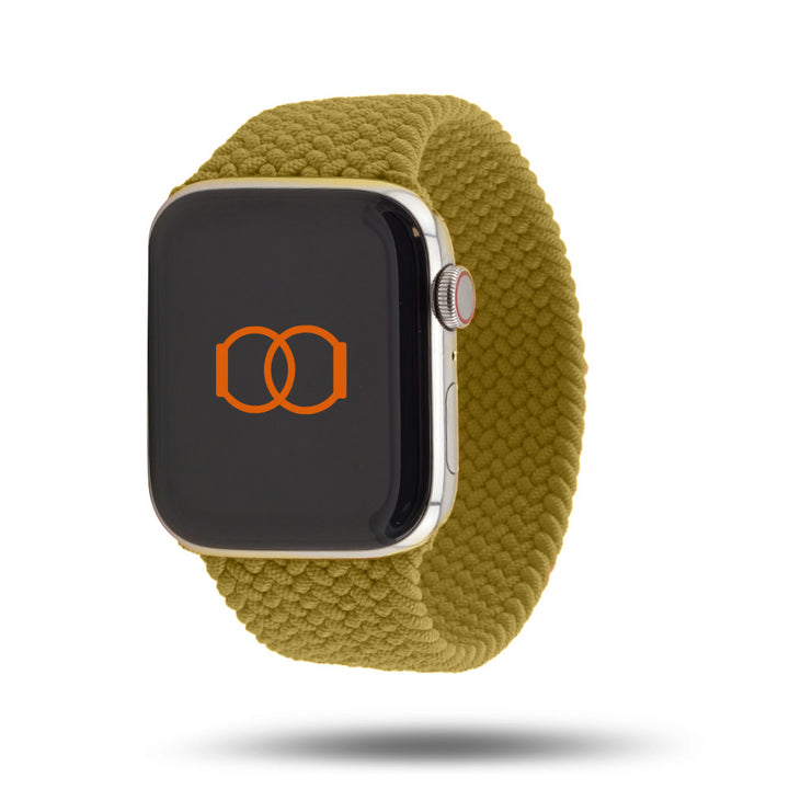 Boucle unique tressée - Bracelet Apple Watch - Chartreuse 42 mm S