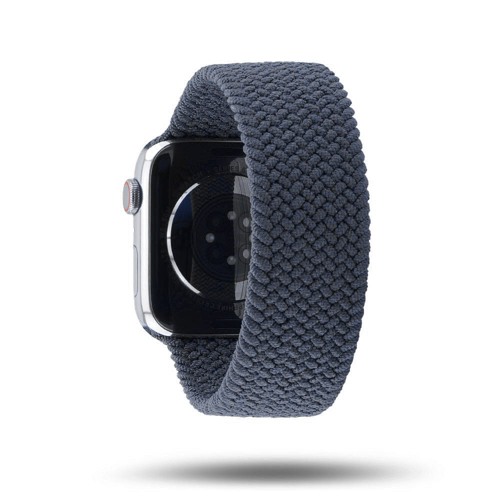 Boucle unique tressée - Bracelet Apple Watch - Denim 42 mm L