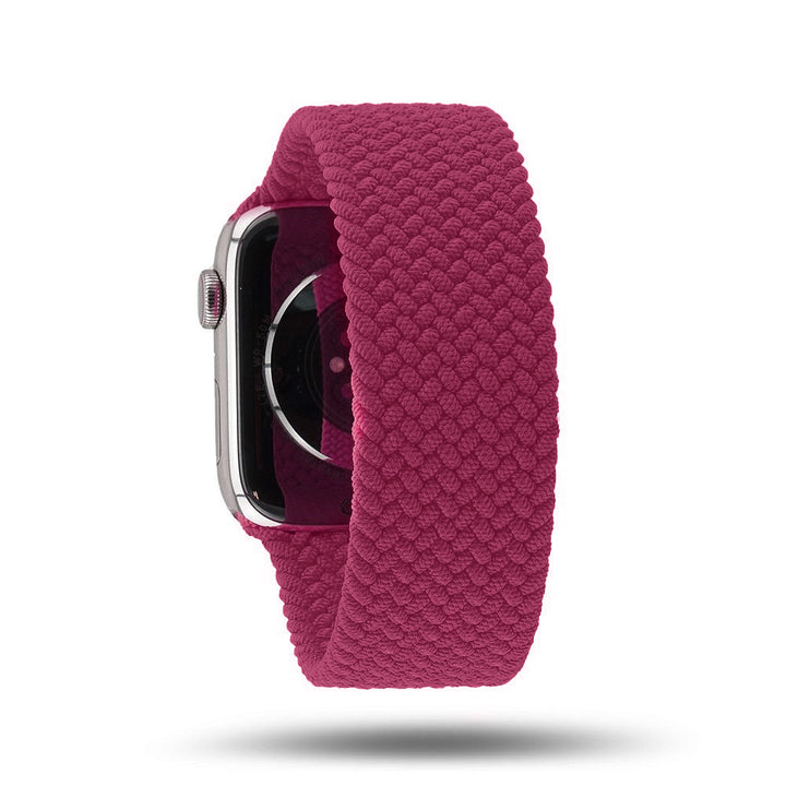 Boucle unique tressée - Bracelet Apple Watch - Magenta 42 mm M