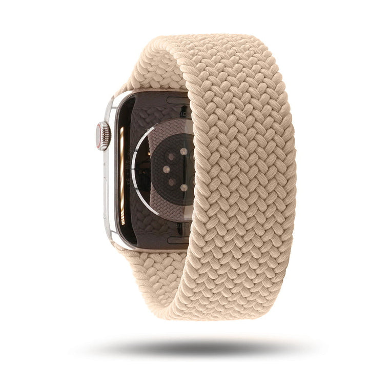 Boucle unique tressée - Bracelet Apple Watch - Beige 42 mm S