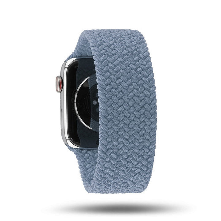 Boucle unique tressée - Bracelet Apple Watch - Bleu ardoise 42 mm S