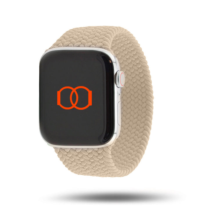 Boucle unique tressée - Bracelet Apple Watch - Beige 42 mm S