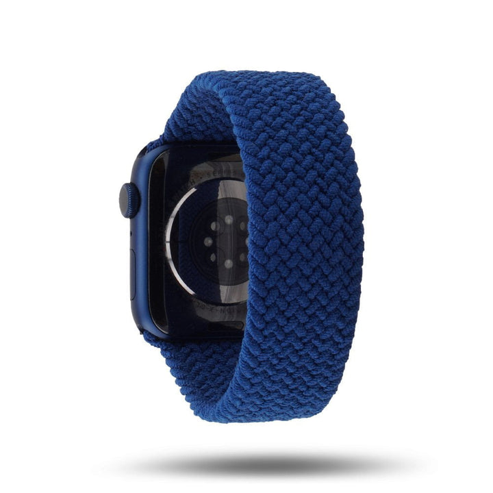 Boucle unique tressée - Bracelet Apple Watch - Bleu Atlantique 42 mm S