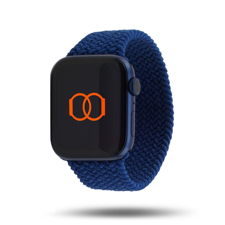 Boucle unique tressée - Bracelet Apple Watch - Bleu Atlantique 42 mm S