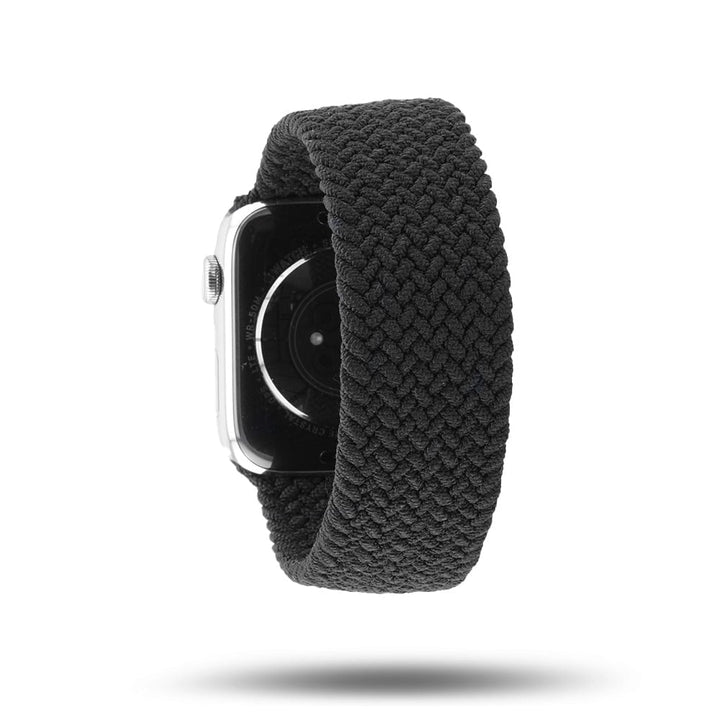 Boucle unique tressée - Bracelet Apple Watch - Charbon 46 / 49 mm S