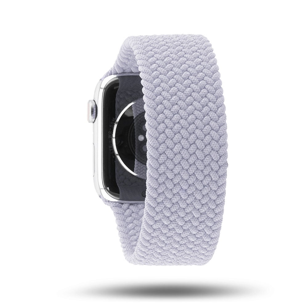 Boucle unique tressée - Bracelet Apple Watch - Brume violette 42 mm L