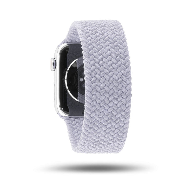 Boucle unique tressée - Bracelet Apple Watch - Brume violette 42 mm S