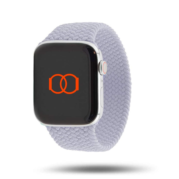 Boucle unique tressée - Bracelet Apple Watch - Brume violette 46 / 49 mm L