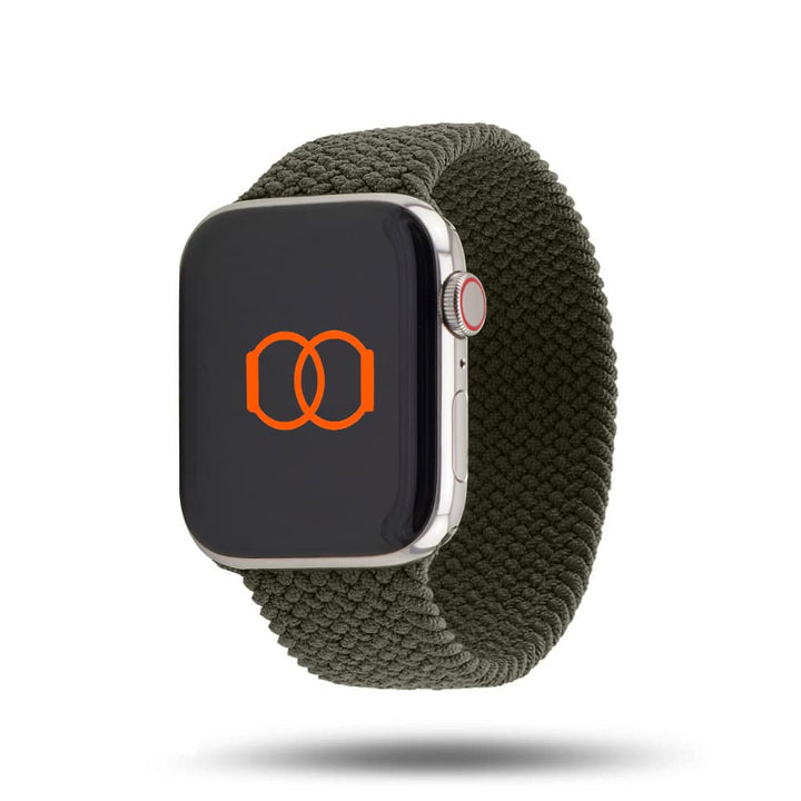 Boucle unique tressée - Bracelet Apple Watch - Olive 46 / 49 mm S