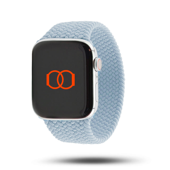 Boucle unique tressée - Bracelet Apple Watch - Bleu clair 46 / 49 mm M