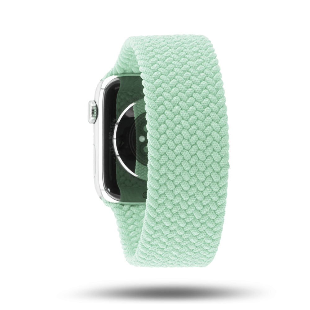 Boucle unique tressée - Bracelet Apple Watch - Pistache 42 mm S