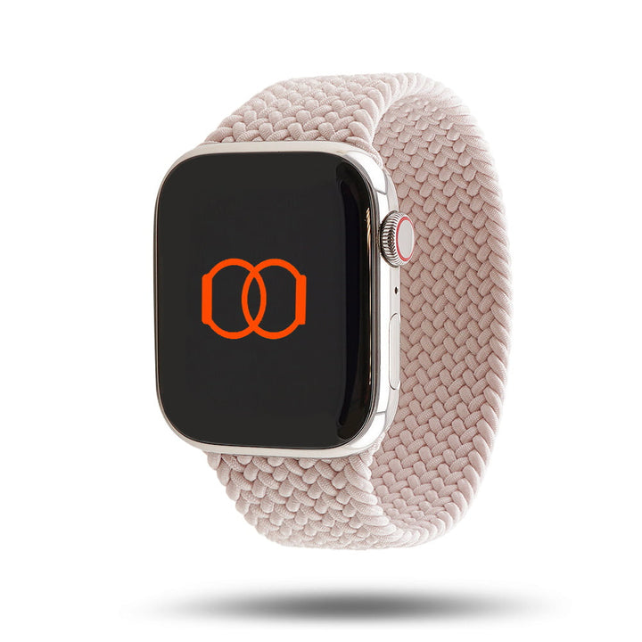 Boucle unique tressée - Bracelet Apple Watch - Lumière stellaire 46 / 49 mm M