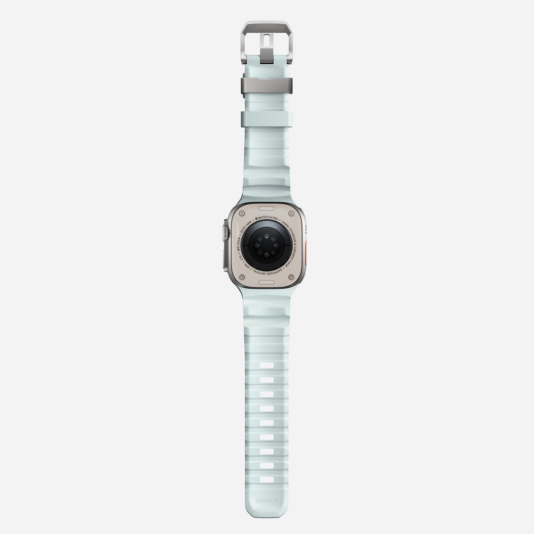 Nomad - Rocky Point Band - Icy Blue Glow 46 / 49 mm Adaptateurs Apple Watch Naturel