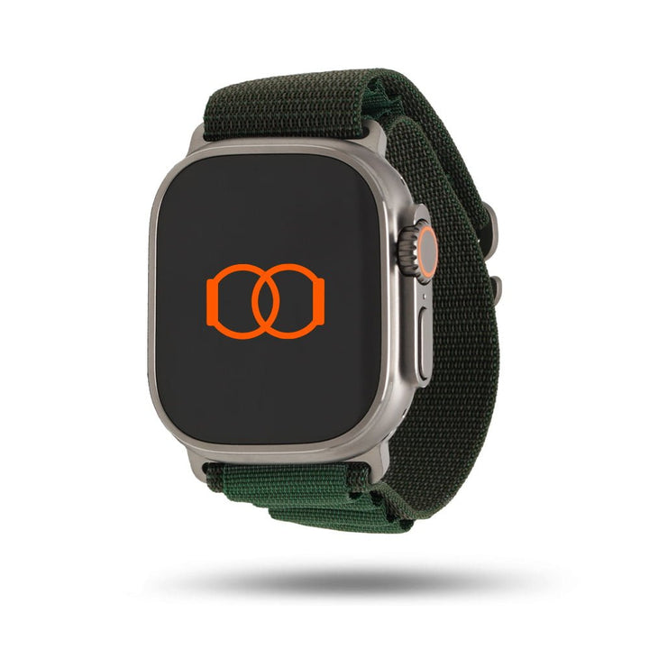 Boucle Alpine - Bracelet Apple Watch aventure - Vert 42 mm Adaptateurs Apple Watch Naturel