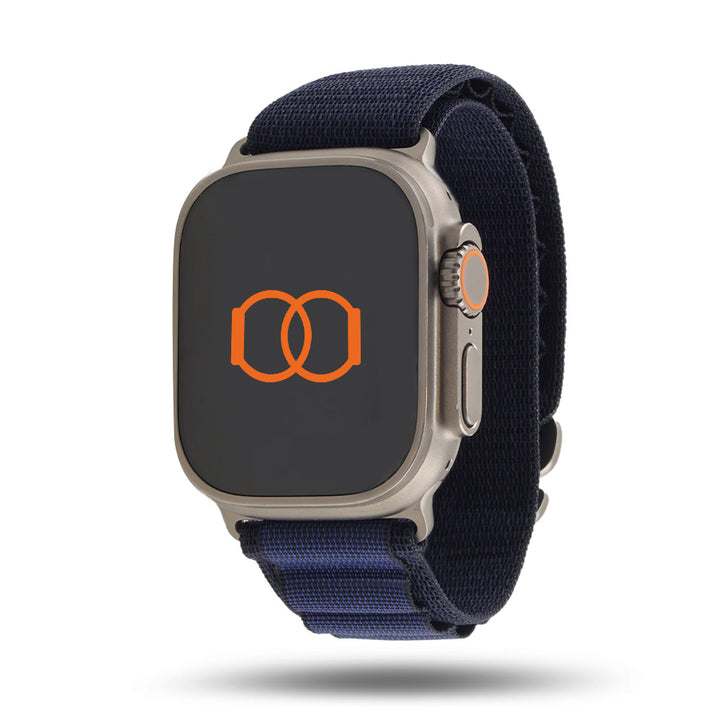 Boucle Alpine - Bracelet Apple Watch aventure - Marine 46 / 49 mm Adaptateurs Apple Watch Naturel