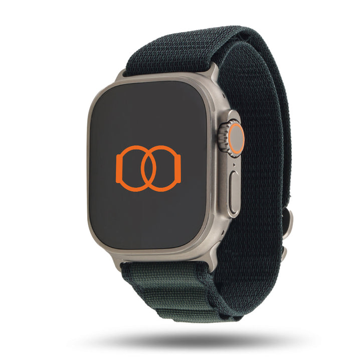 Boucle Alpine - Bracelet Apple Watch aventure - Vert foncé 46 / 49 mm Adaptateurs Apple Watch Naturel