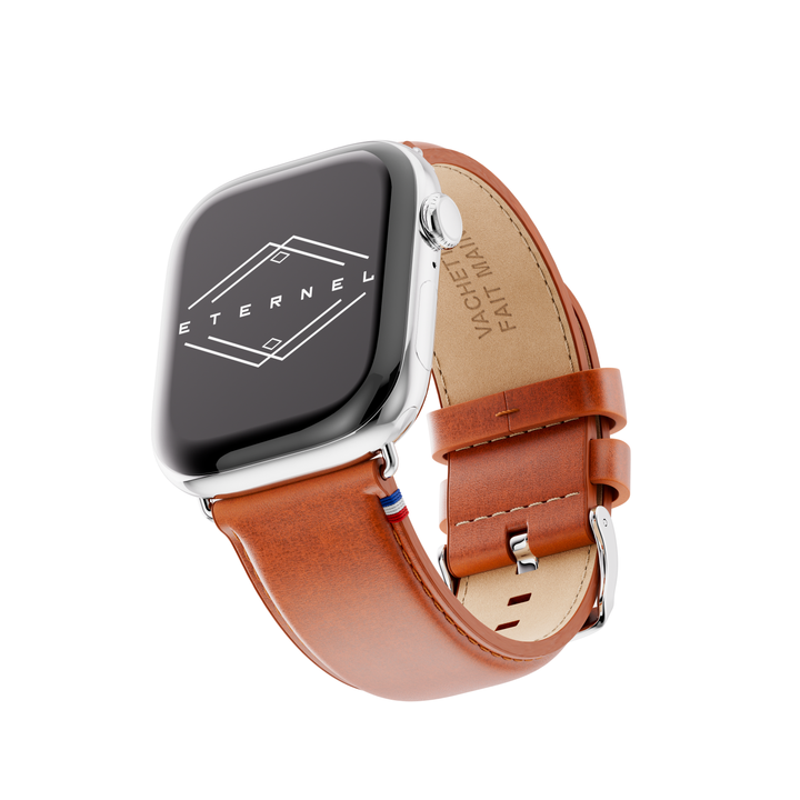 Richelieu - Bracelet Apple Watch cognac 46 / 49 mm