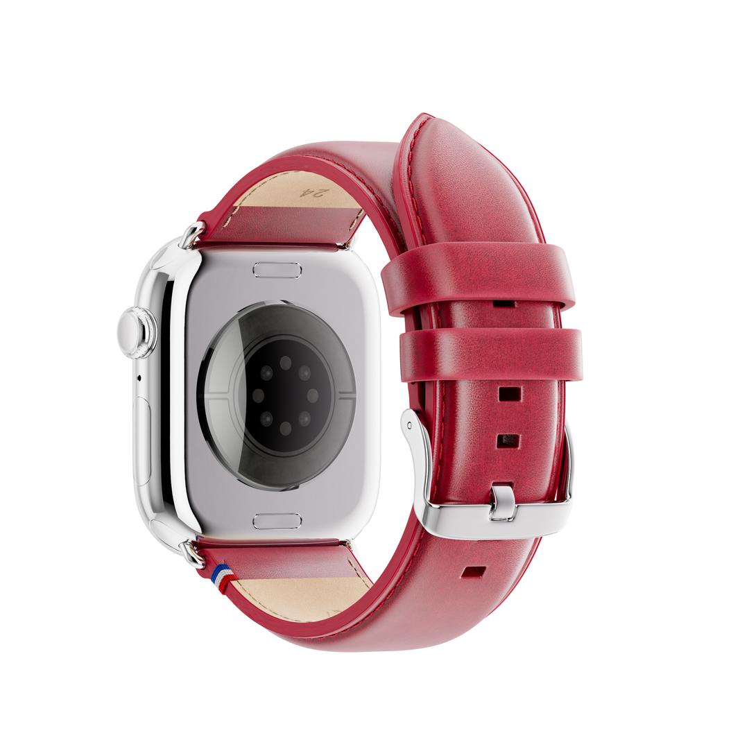 Richelieu - Bracelet Apple Watch rouge 46 / 49 mm