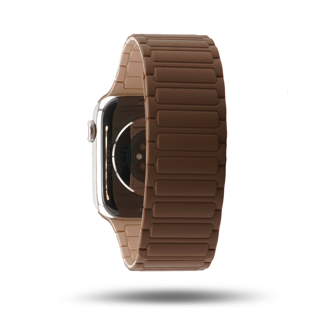 Bracelet silicone magnétique - Apple Watch - Cappuccino 46 / 49 mm