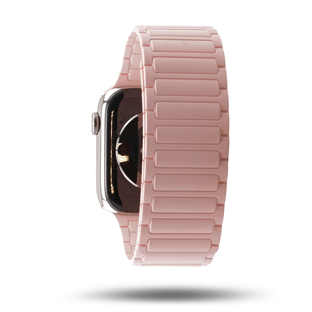 Bracelet silicone magnétique - Apple Watch - Rose poudré 46 / 49 mm