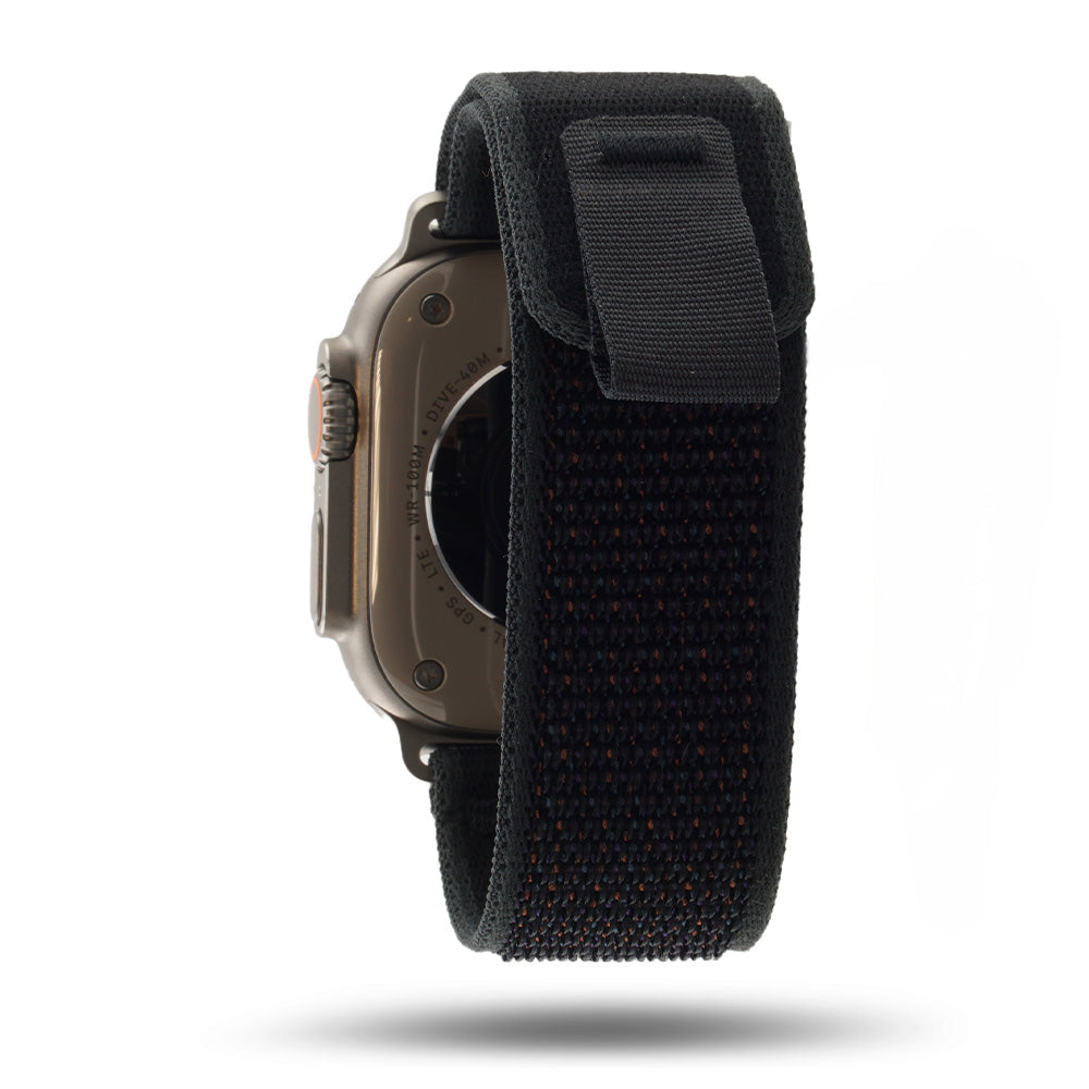 Boucle Trail - Bracelet Apple Watch aventure - Noir 46 / 49 mm Adaptateurs Apple Watch Naturel