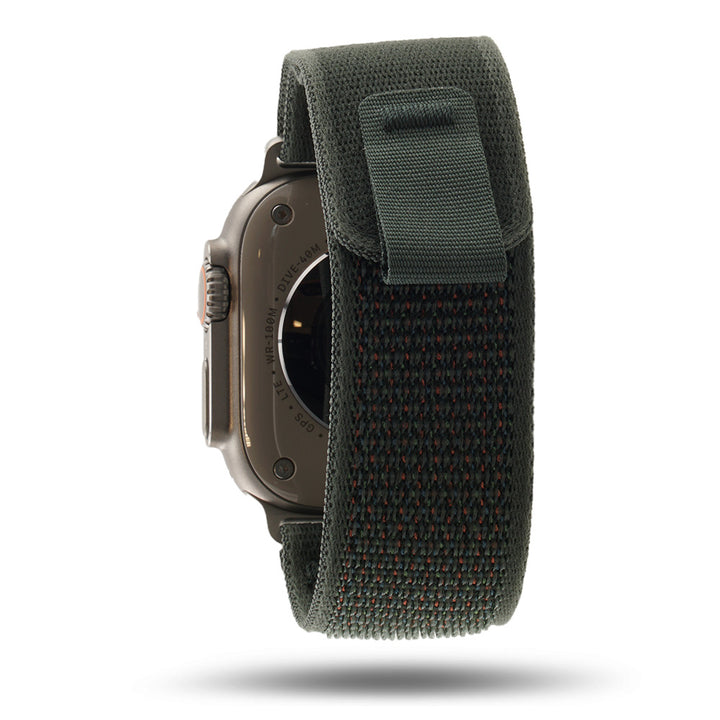 Boucle Trail - Bracelet Apple Watch aventure - Vert 46 / 49 mm Adaptateurs Apple Watch Naturel